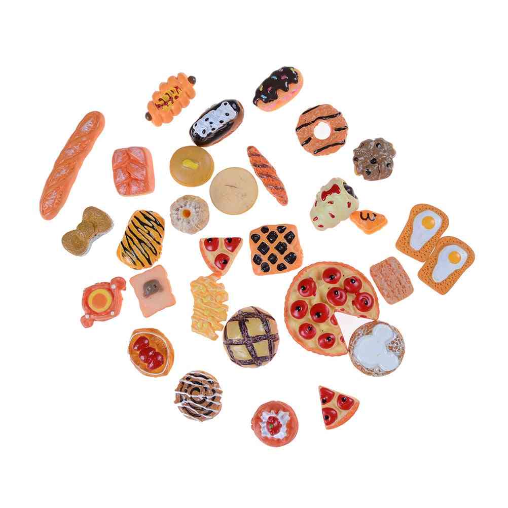 10pcs Home Craft Mini Food Ornament Miniature Decor- Doll House Accessories (10pcs Random Send)