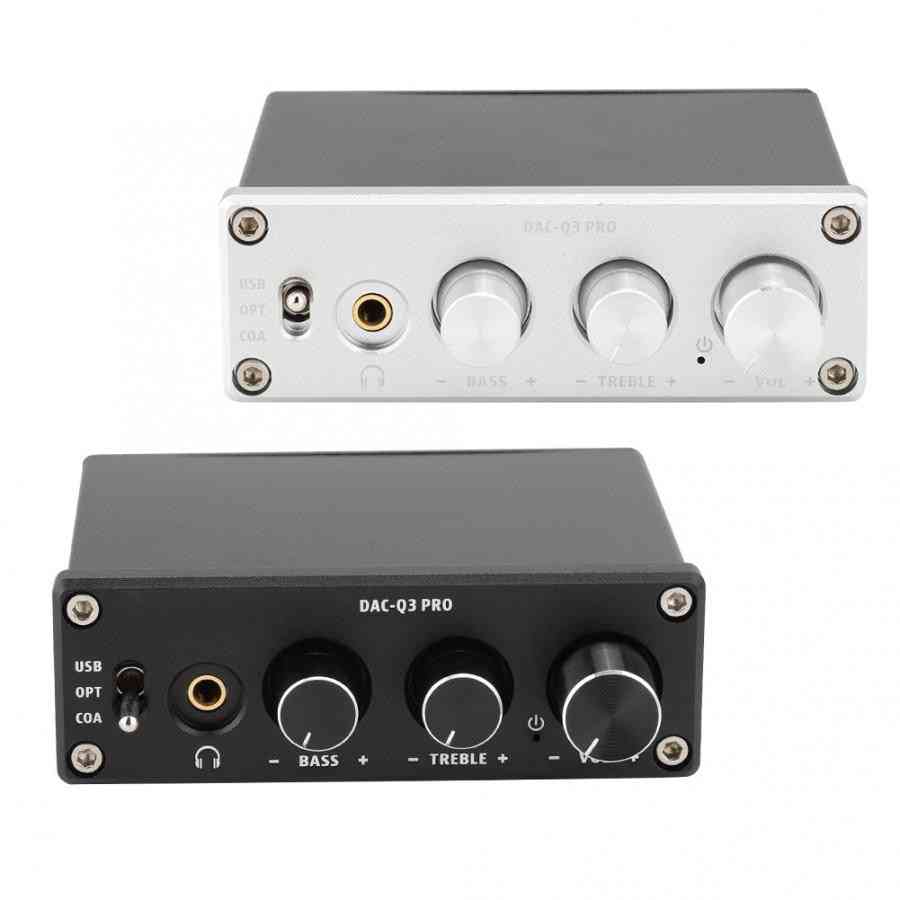 Ac-q3 Pro Dac Decoding Digital Audio Decoder With Headphone Amplifier For 3.5mm Headphones