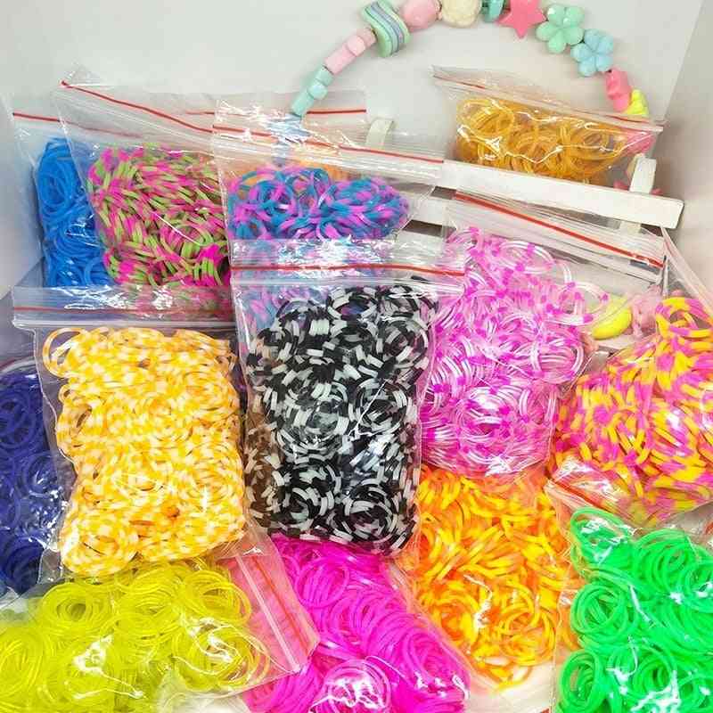 1800pcs bandas de goma para telar - juguetes para niños pulsera de silicona - 1