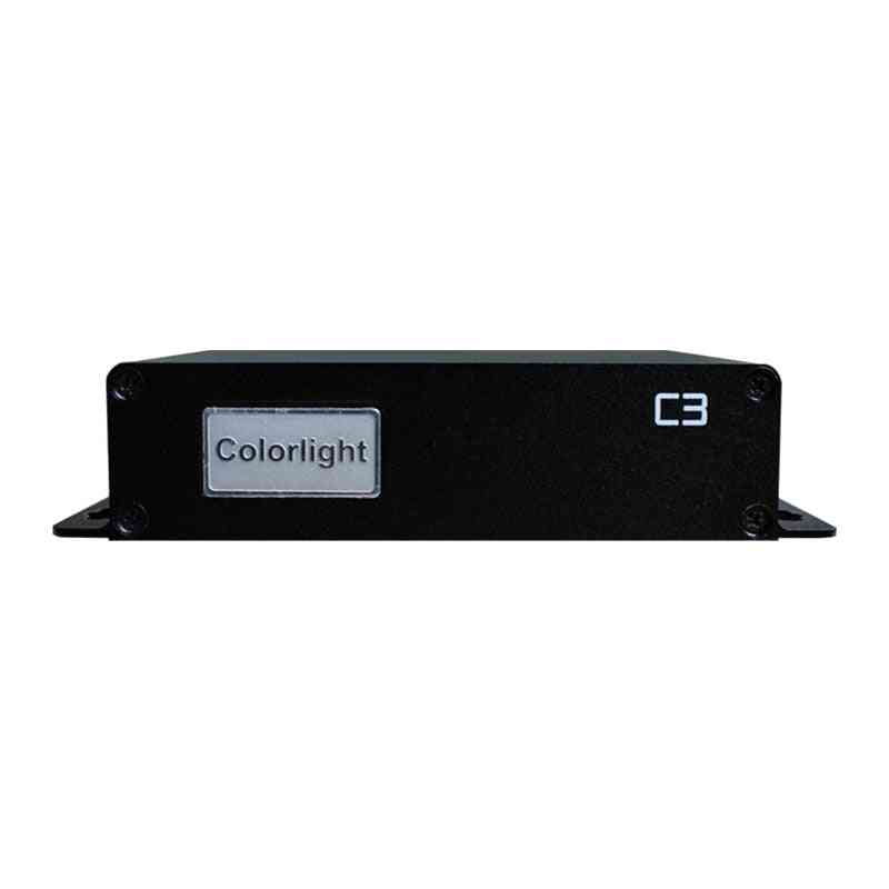 Lecteur vidéo colorlight c3, lecteur d'affichage à LED, boîte d'expéditeur à LED asynchrone prise en charge maximale de 655360 pixels -