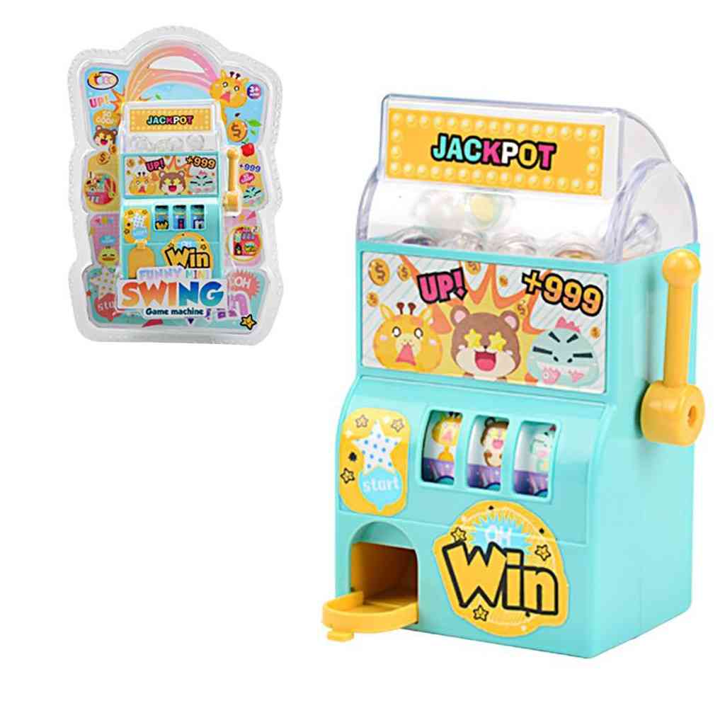 1pc Lucky Mini Doll Jackpot Slot Machine Antistress Educational For- Games Birthday Kids (a)