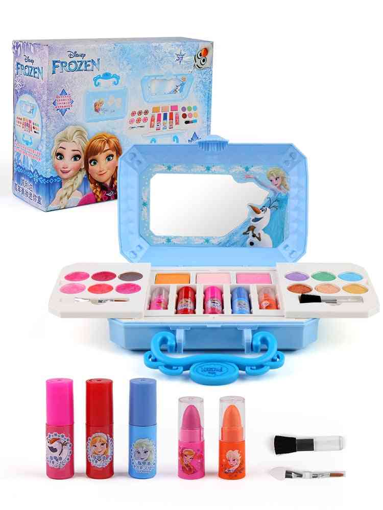 Disney Girls Frozen Elsa Anna Cosmetics Beauty Set, Snow White Princess Fashion  Toy Kids- Play House
