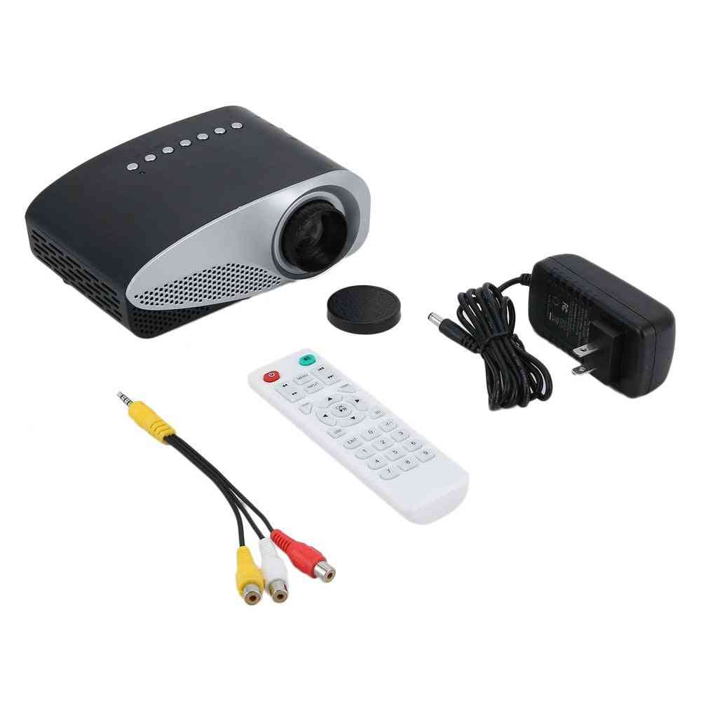 Gp8s Digital Projector Portable Media Player Home Projector, Mini Multimedia Home Theater Cinema Av Vga Usb Us Plug