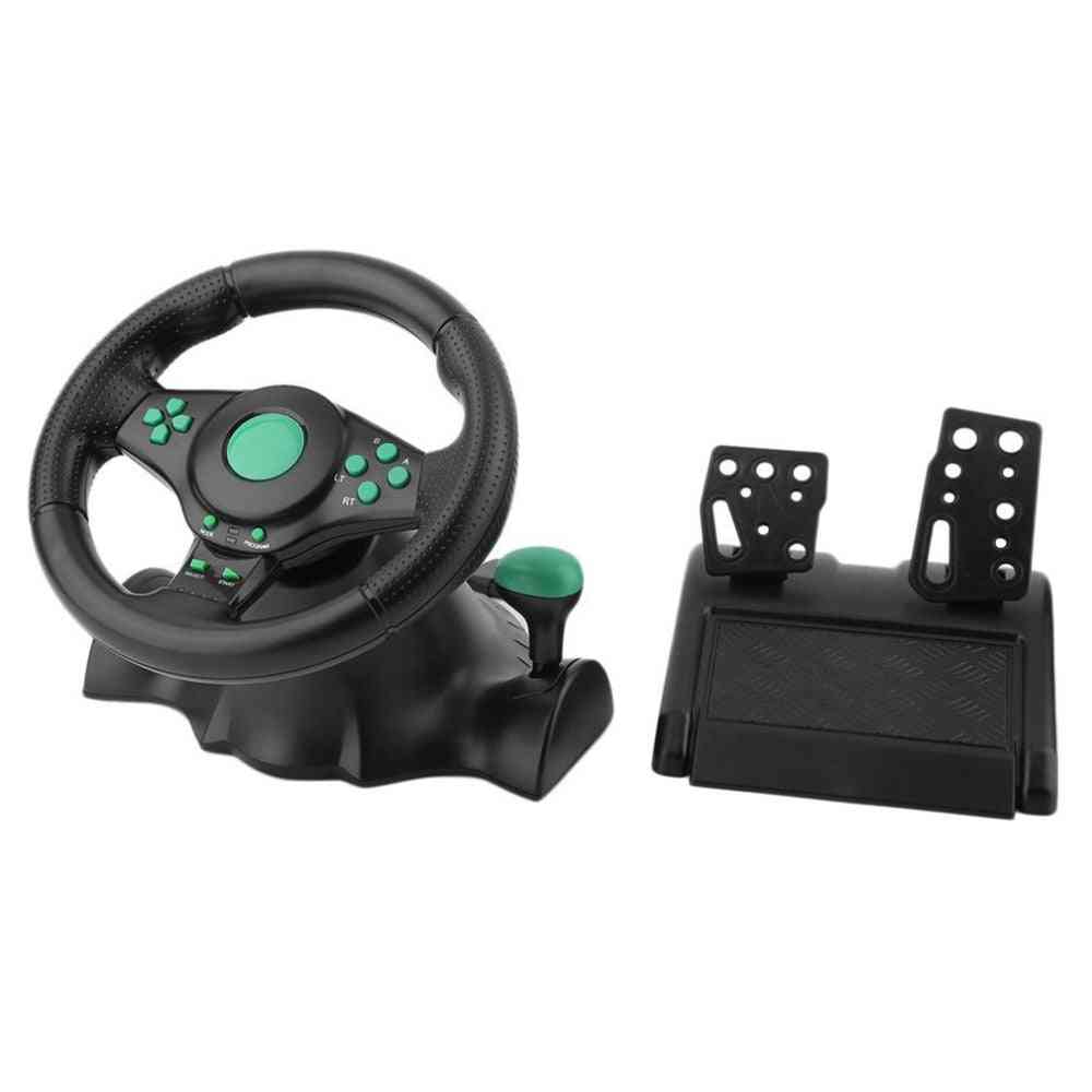 180 Degree Rotation Gaming Vibration Racing Steering Wheel With Pedals For Xbox 360 For Ps2 For Ps3