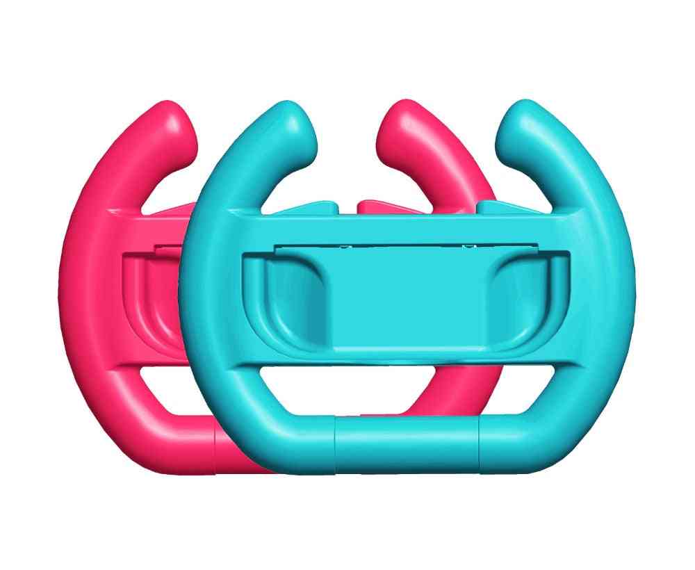 Joy-con stuurhandgreep voor nintendo switch - racing grip accessoires - 1 rood 1 blauw