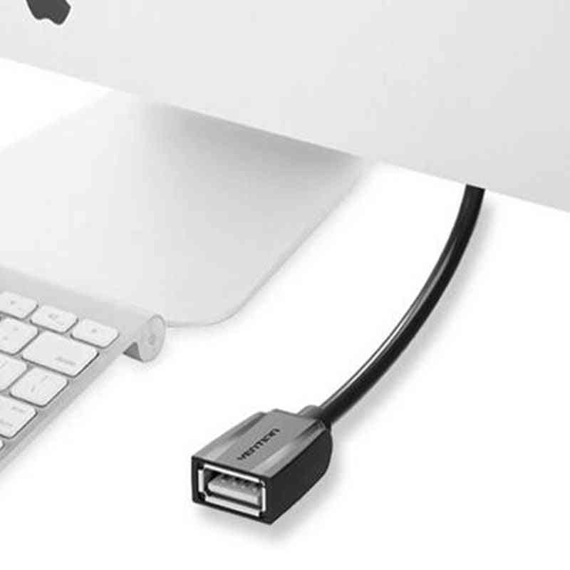 USB 2.0 förlängningskabel data hane till hona kabelförlängare för laddning av telefon usb2.0 förlängning - 100 cm