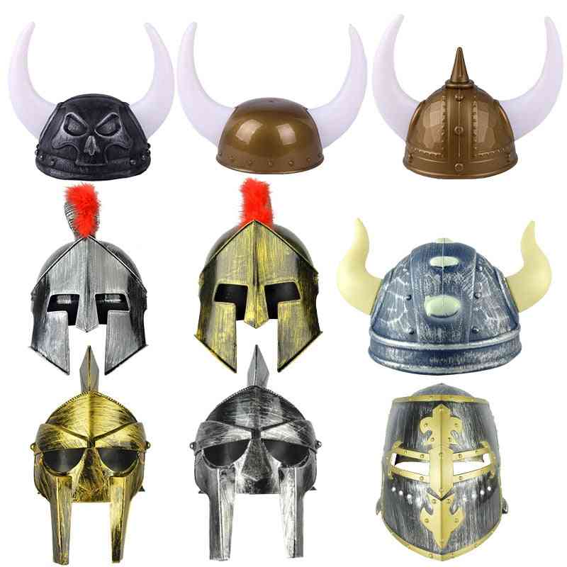 Chapéu de Natal bola adereços brinquedos cavaleiro guerreiro capacete capacete - yll00166a