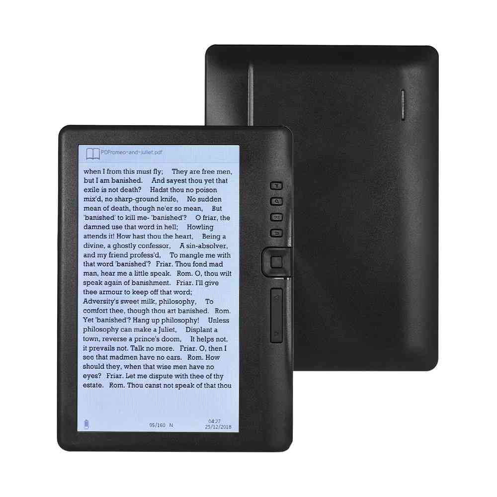 Ebook Reader Add Sets With Hd Resolution Video And Mp3 Music Player