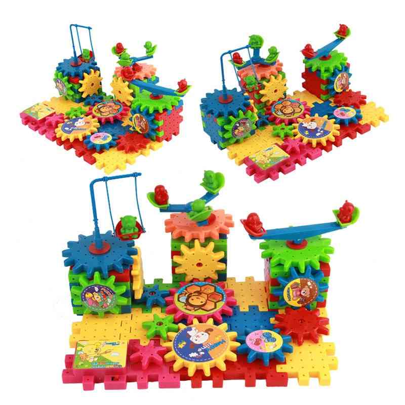 Children Variety Building Blocks Electric Assembly Gears