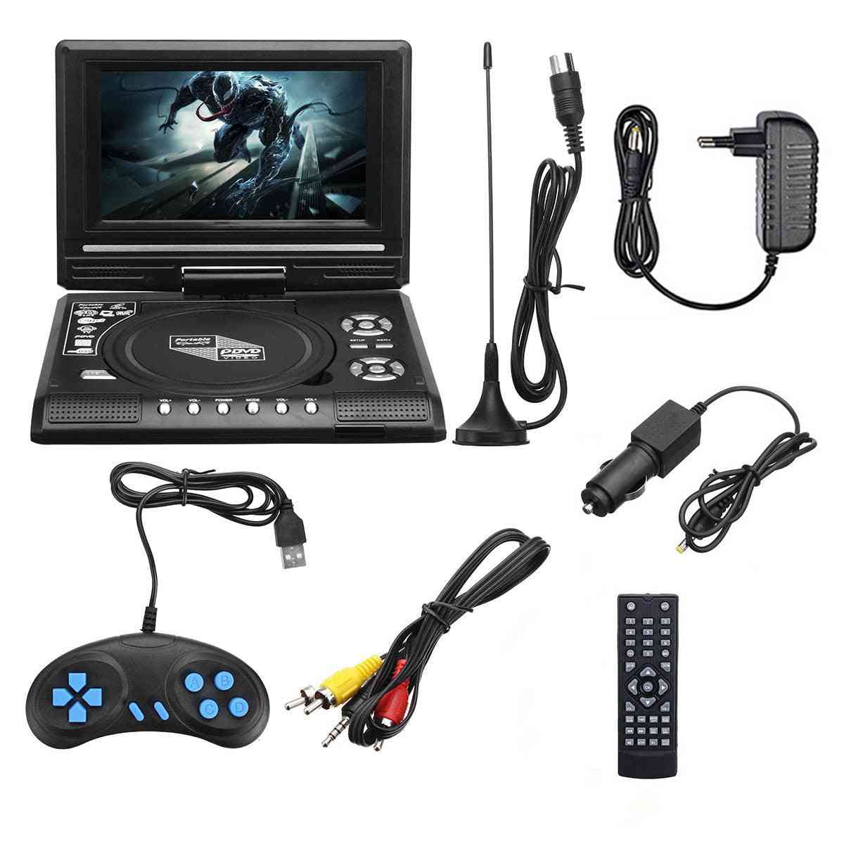 7,8 cala HD TV Samochodowy odtwarzacz DVD - VCD, CD, MP3, odtwarzacz DVD Karty SD USB RCA TV Portatil Cable -