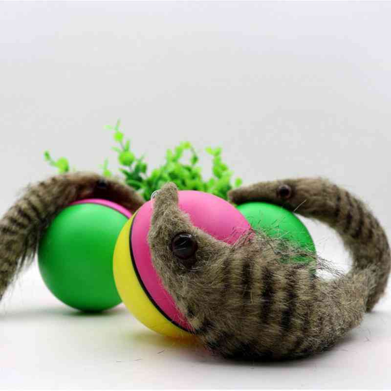 Jumping Rolling Chasing Moving Pet, Weasel Activation Ball Kids Beaver Toy