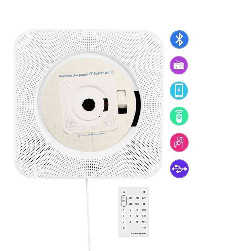 Wall Mounted Bluetooth Cd Player -portable With Remote Control