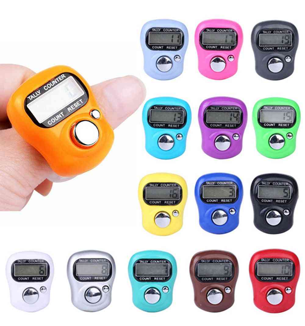 Digital Lcd Electronic Golf Finger Hand Ring - Knitting Row Tally Counter