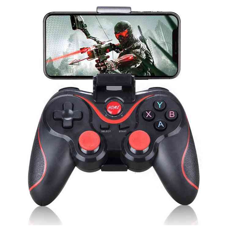 Draadloze android gamepad, bluetooth joystick controller voor mobiele telefoon, tablet, tv - zwarte gamepad