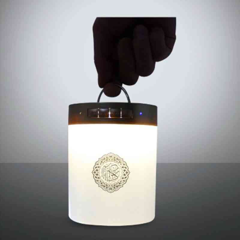Quran bluetooth bezdrátový reproduktor quran - dálkové ovládání, malý měsíční svit, led noční? a lampa