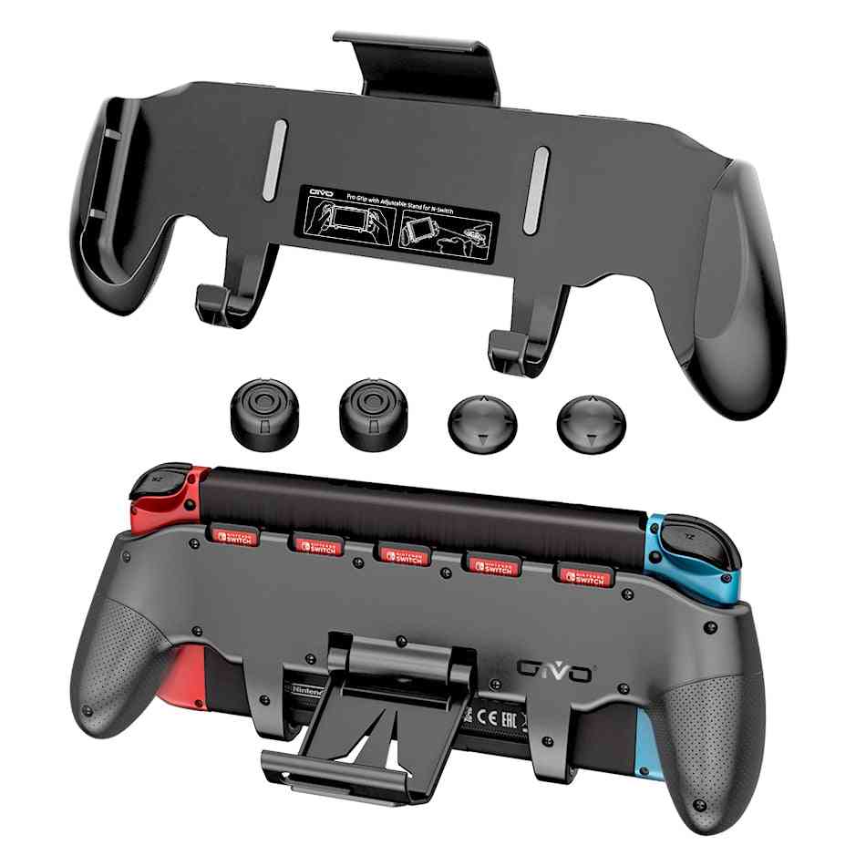Adjustable Stand Handle, Holder With 5 Card Storage For Nintend Switch Kit