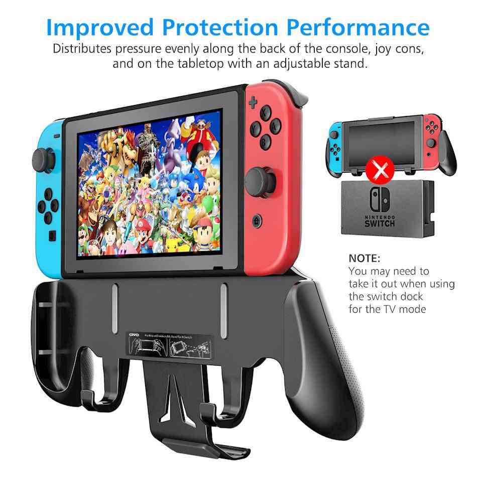 Adjustable Stand Handle, Holder With 5 Card Storage For Nintend Switch Kit