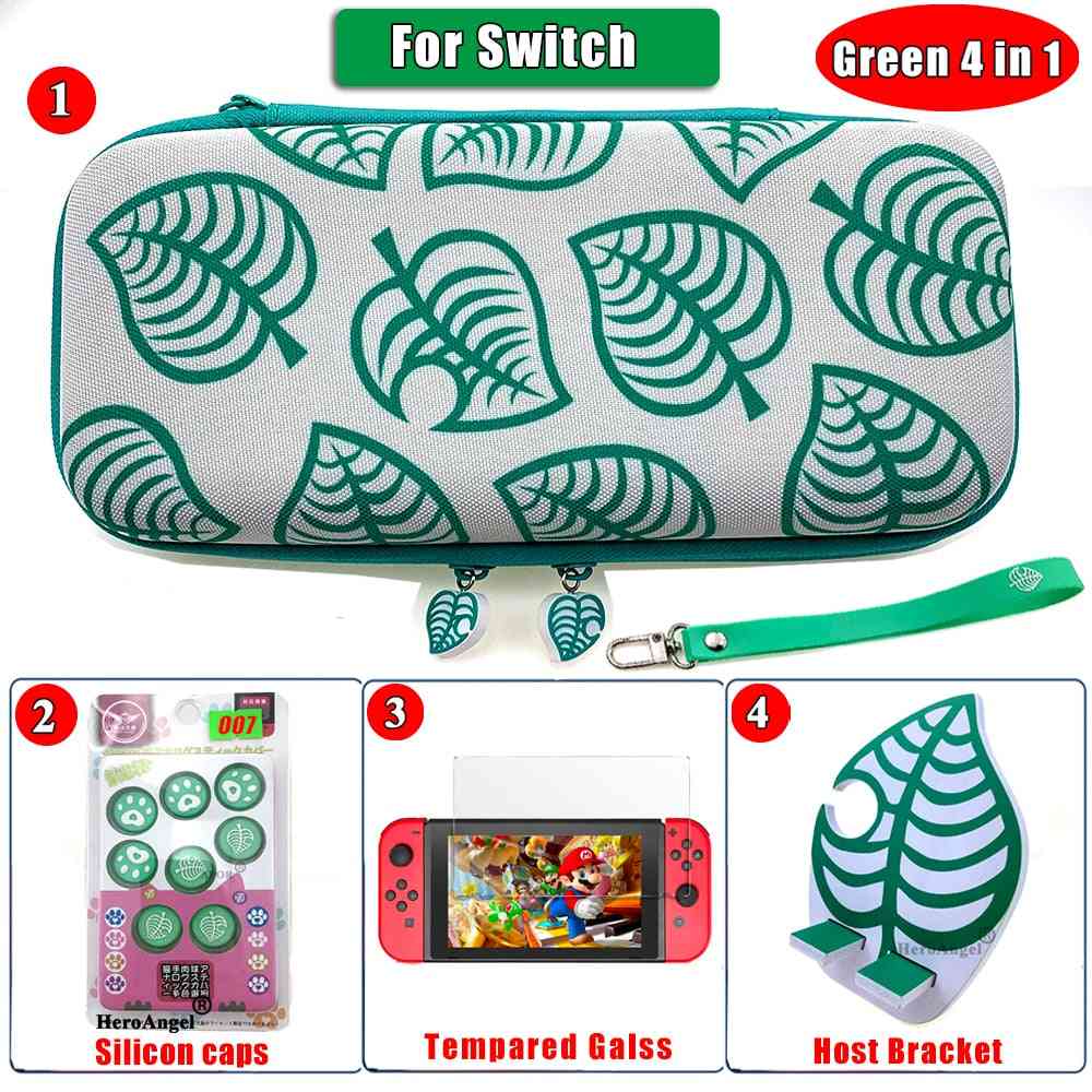 Opbevaringspose beskyttende shell cover, etui til Nintendo switch lite - lite animalcrossing