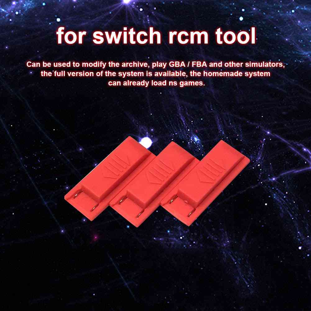 Plastjiggbytesbrytare rcm-verktyg för nintend-omkopplare gdeals (röd) -