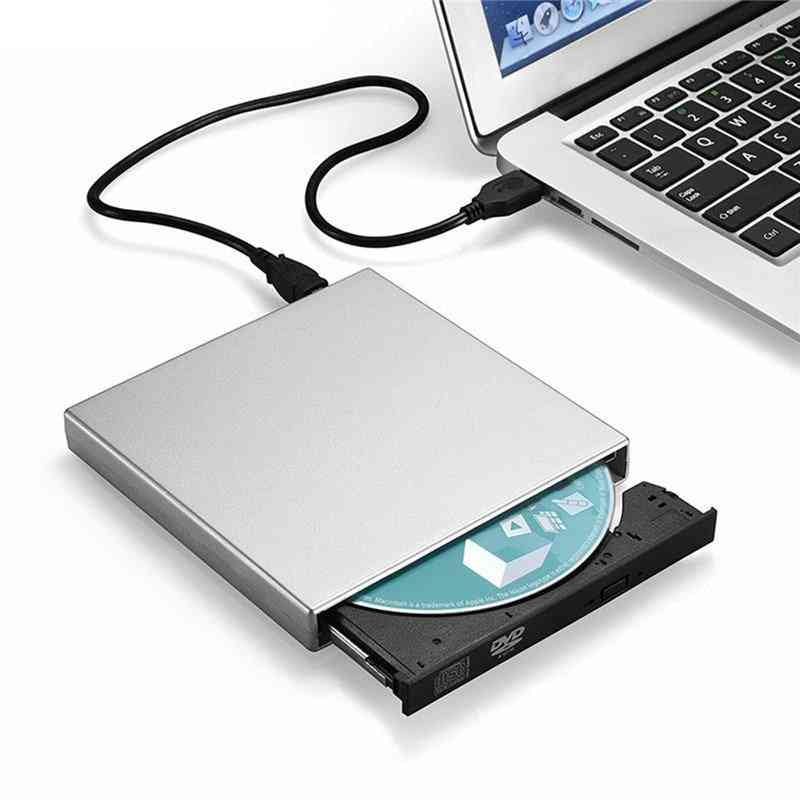 Dvd, Cd External Drive With Durable Plastic Case Burner Reader Player, Combo Writer Recorder For Laptop