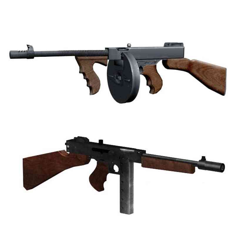 1:1 Thompson M1928 Gun, 3d Paper Card - Model Building Sets Toy