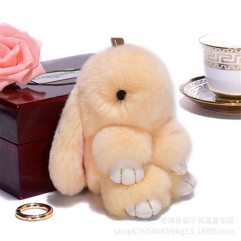 Cute Mini Simulation Easter Bunny - Soft Stuffed Animal Keychain