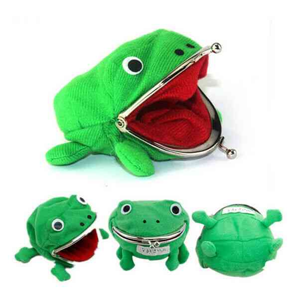 Frog Shape Cosplay Animal Bag, Coin Purse, Mini Slim Card Wallet