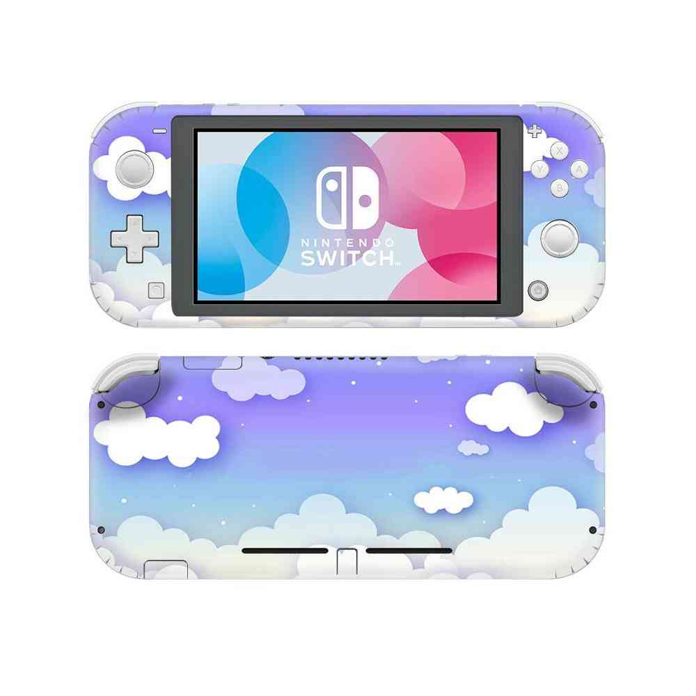 Rent vitt molnhudklistermärke, dekaler för Nintendo Switch Lite - ysnsl1095