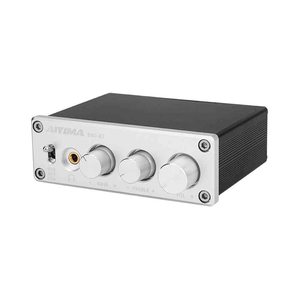 Usb Dac Headphone Amplifier - Hifi 2.0 Digital Audio Decoder