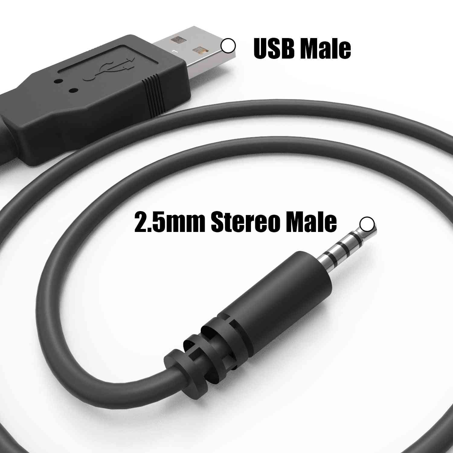 2,5 mm moški polnilni kabel-100 cm