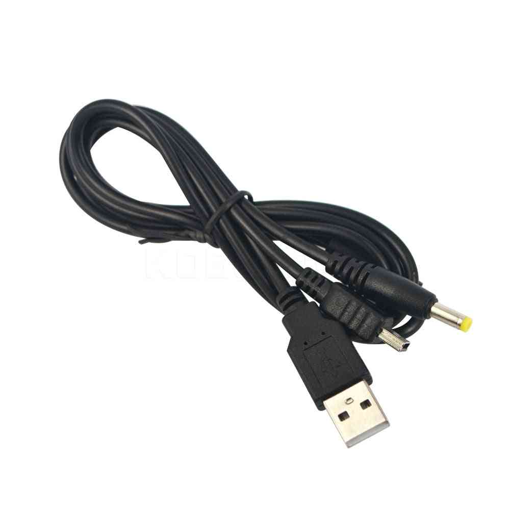 Câble de données USB 2 en 1 + cordon de câble de chargeur pour PSP - Accessoires de jeu -