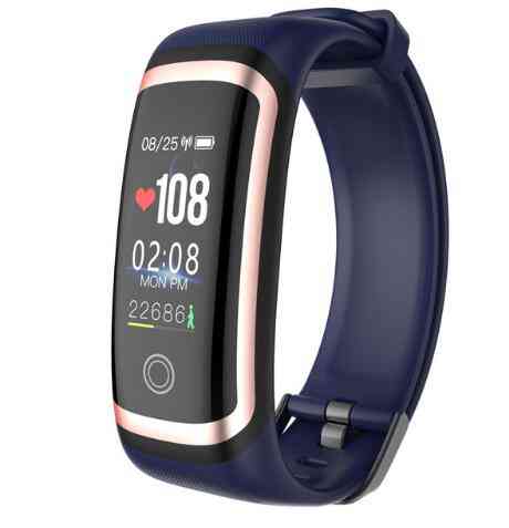 Wodoodporny inteligentny zegarek bluetooth, pulsometr m4 dla ios android - m4 różowy