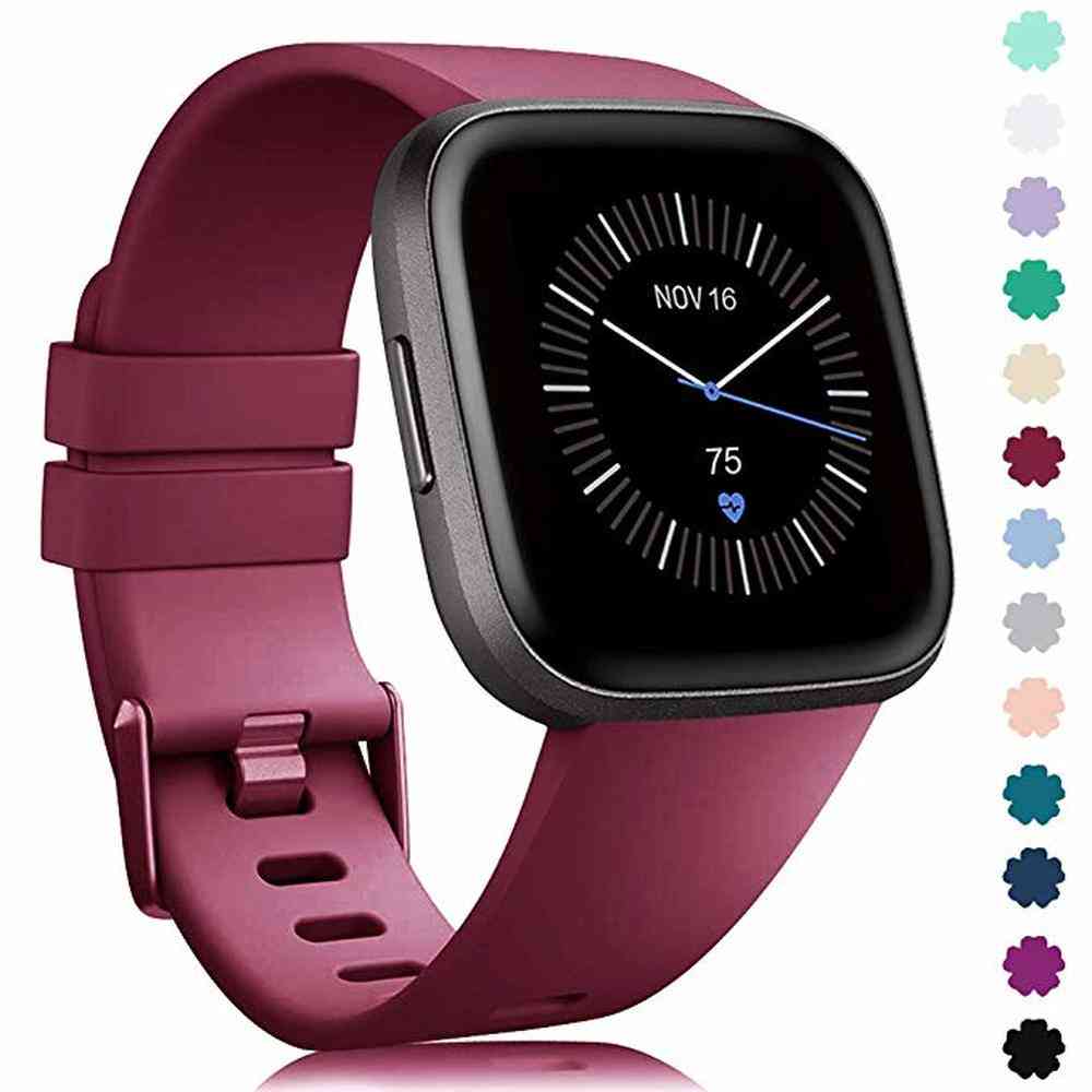 Soft Silicone Waterproof Replacement Band For Original Fitbit Versa 2