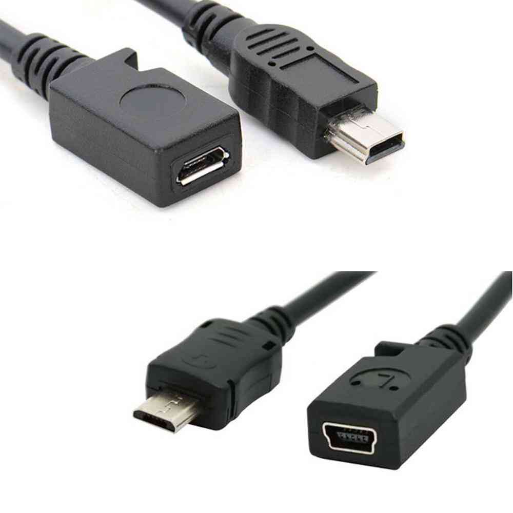 Mini Usb Male / Female Data Charger Cable - Adapter Converter