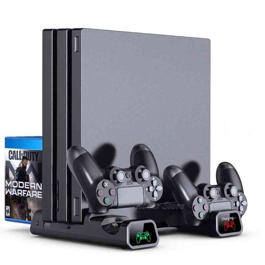 Ps Slim Console, Vertical Stand - 2 Controller Charging Dock