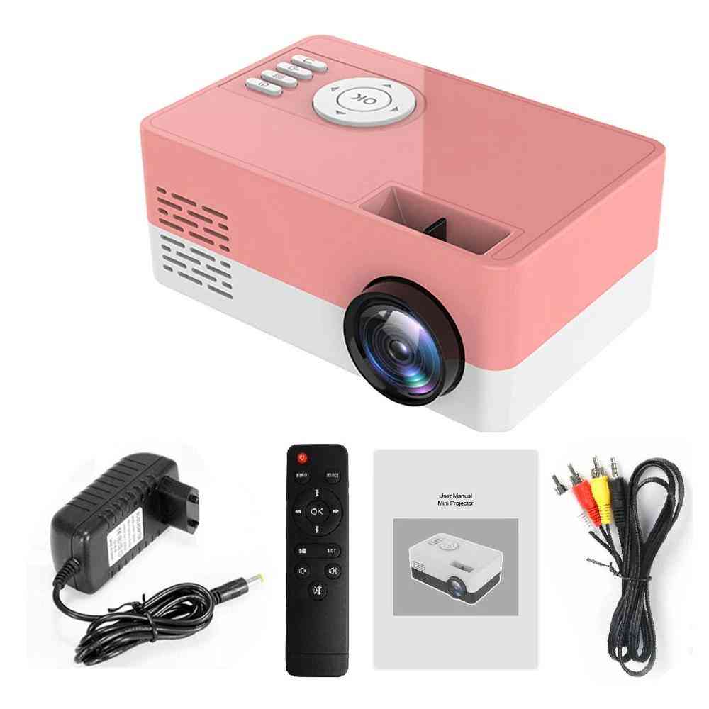 Mini Portable Projector - Support 1080p Video Display And Media Player