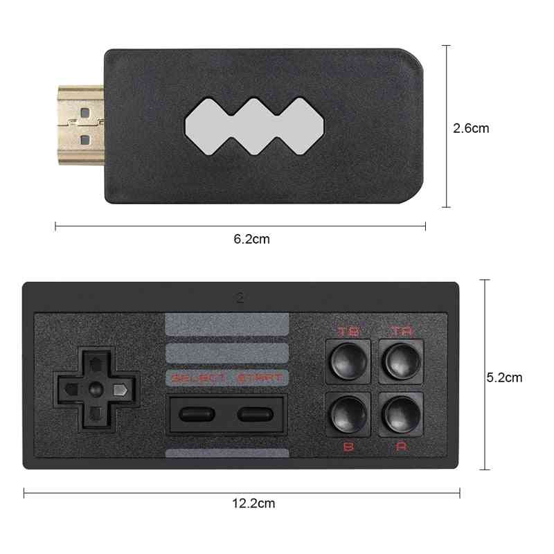 Consolă de jocuri video portabilă fără fir USB, cu stick de joc și cablu de încărcare