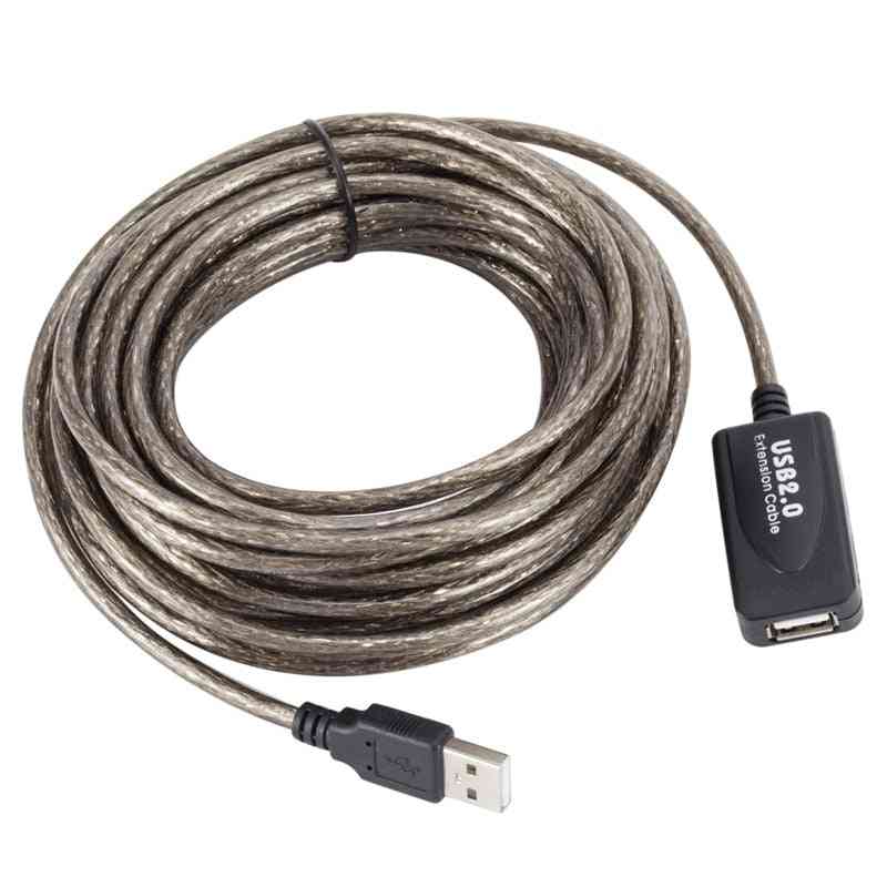 Cable de extensión usb 2.0 macho a hembra repetidor activo cable extensor de extensión cable adaptador usb - 10m