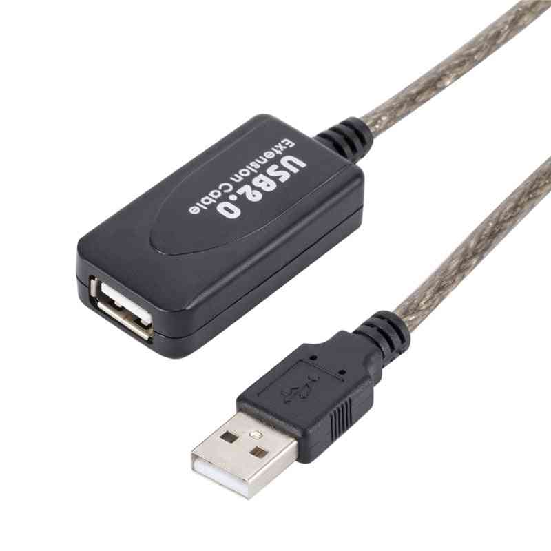 Usb 2.0 Male To Female Active Repeater Extension - Extender Cable Cord, Usb Adapter