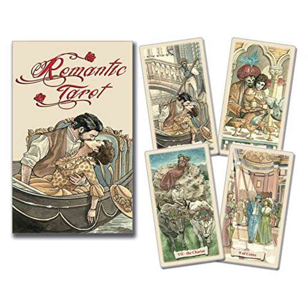 Mais recente 78pcs cartas românticas baralho de cartas oracle misterioso com caixa colorida guia em pdf - capa 100pcs 6,5x9cm