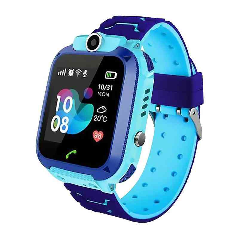 Inteligentny zegarek dla dzieci Kids 4G WiFi GPS Tracker Zegarek dziecięcy Telefon Cyfrowy SOS Budzik Aparat Telefon Zegarek dla dzieci - Niebieski