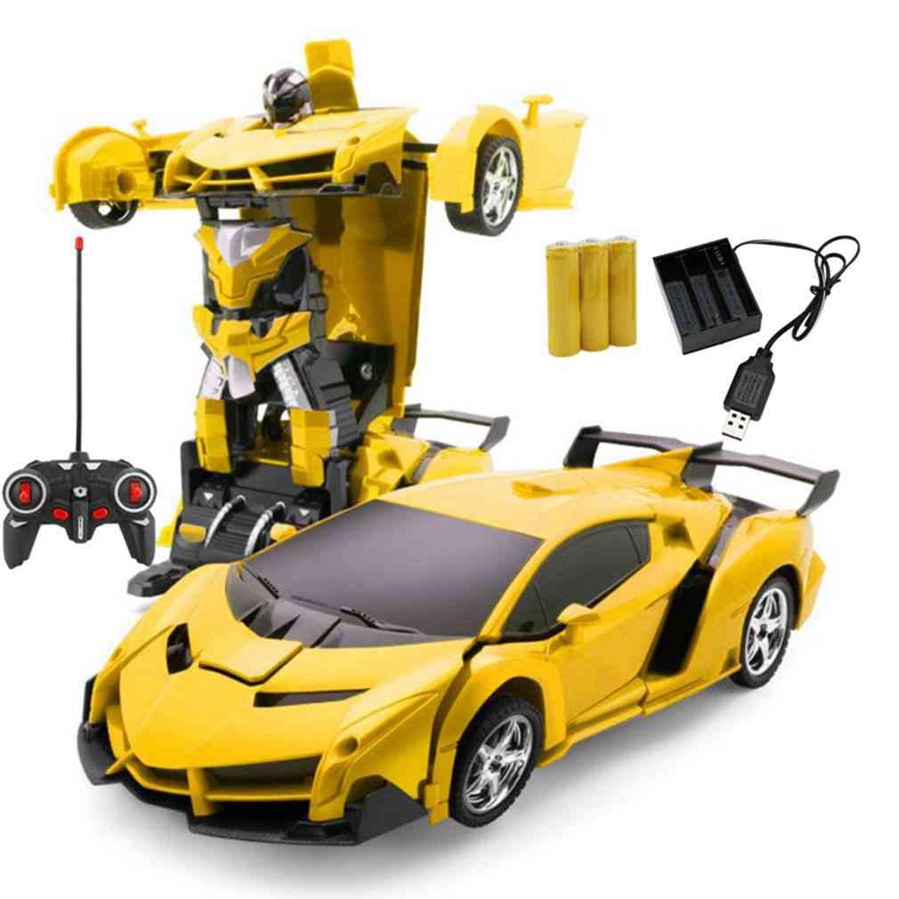 רובוטים טרנספורמציית רכב rc צעצועי רובוטים דגם רכב עם סוללה - כחול