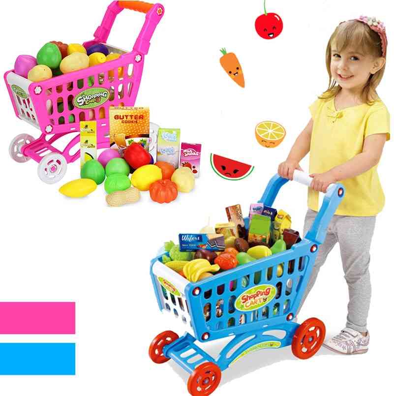Nakupovalni voziček za supermarkete - igrača za potiskanje vozička