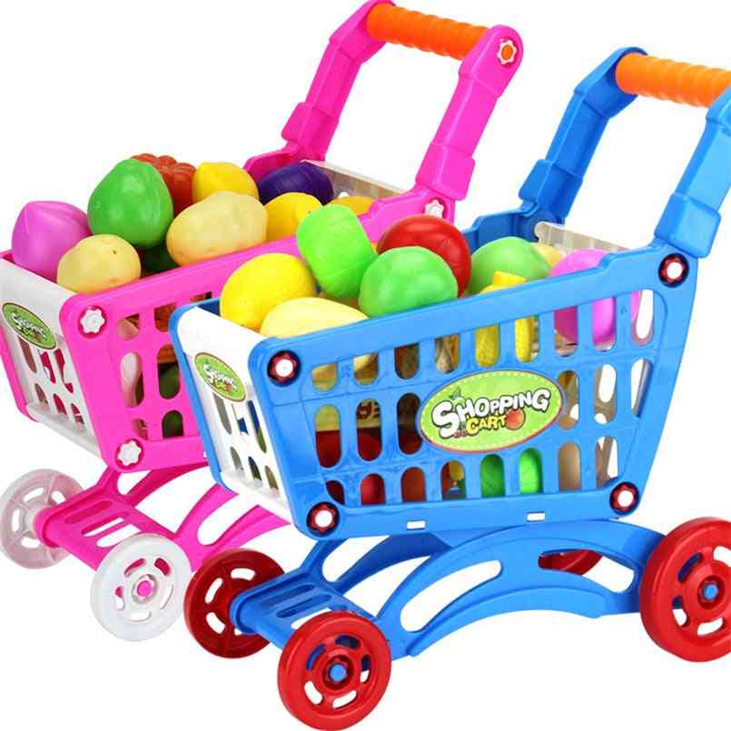 Nakupovalni voziček za supermarkete - igrača za potiskanje vozička