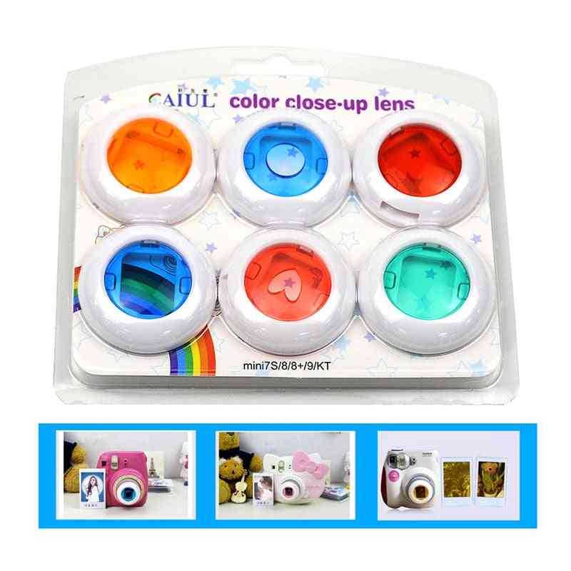 6  Colorful Camcorder Close-up Lens Filter
