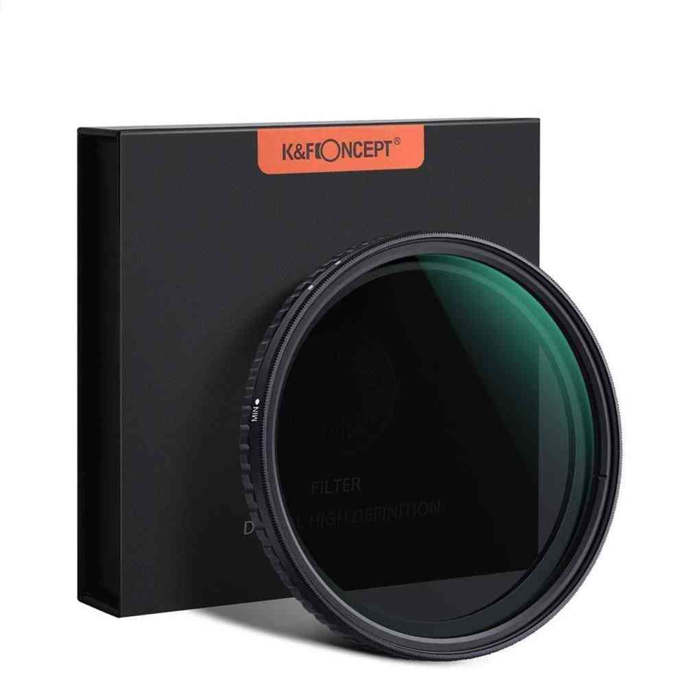 Hd Optical Glass- Neutral Density Variable Filter For Canon/nikon/sony