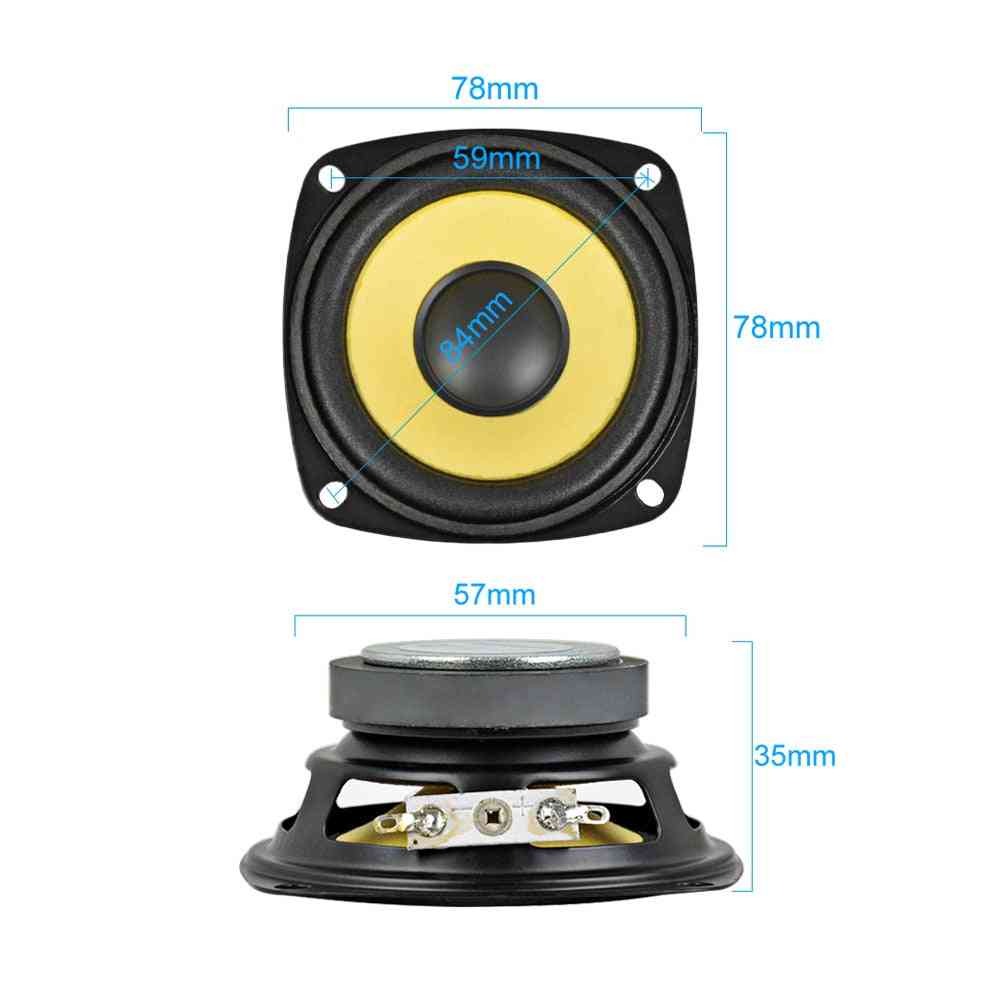 Full Range Gold Foam Edge Speaker - Black Magnetic Multimedia Loudspeaker