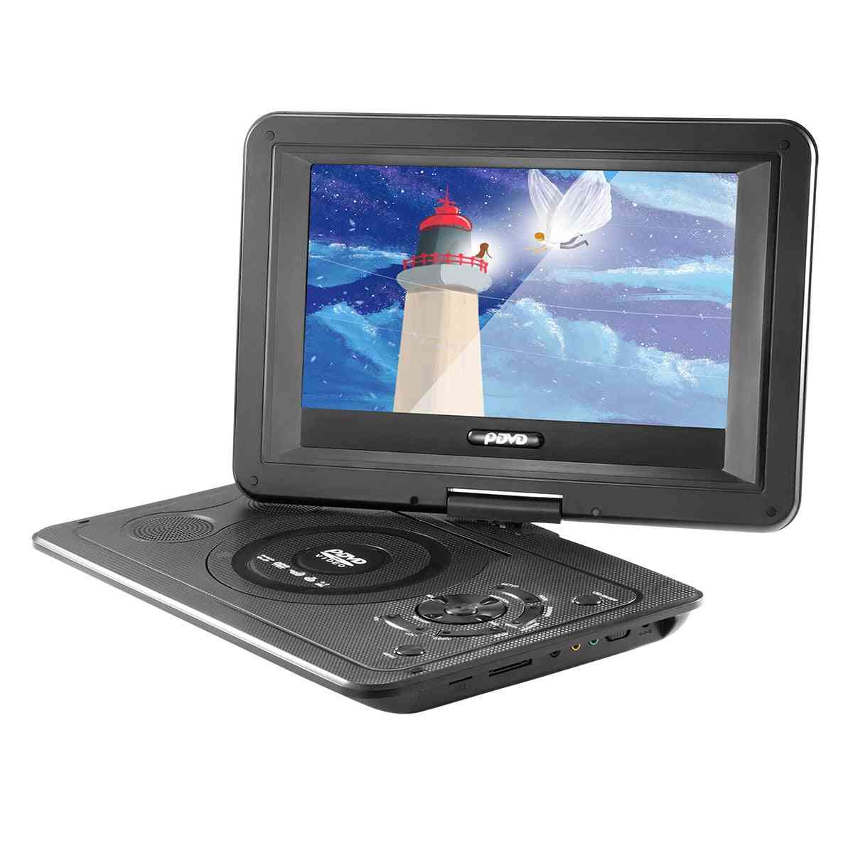 Powstro 13,9 tum 110-240v hd tv, dvd-spelare 800 * 480 upplösning 16: 9 lcd-skärm för eu-plug dvd-spelare -
