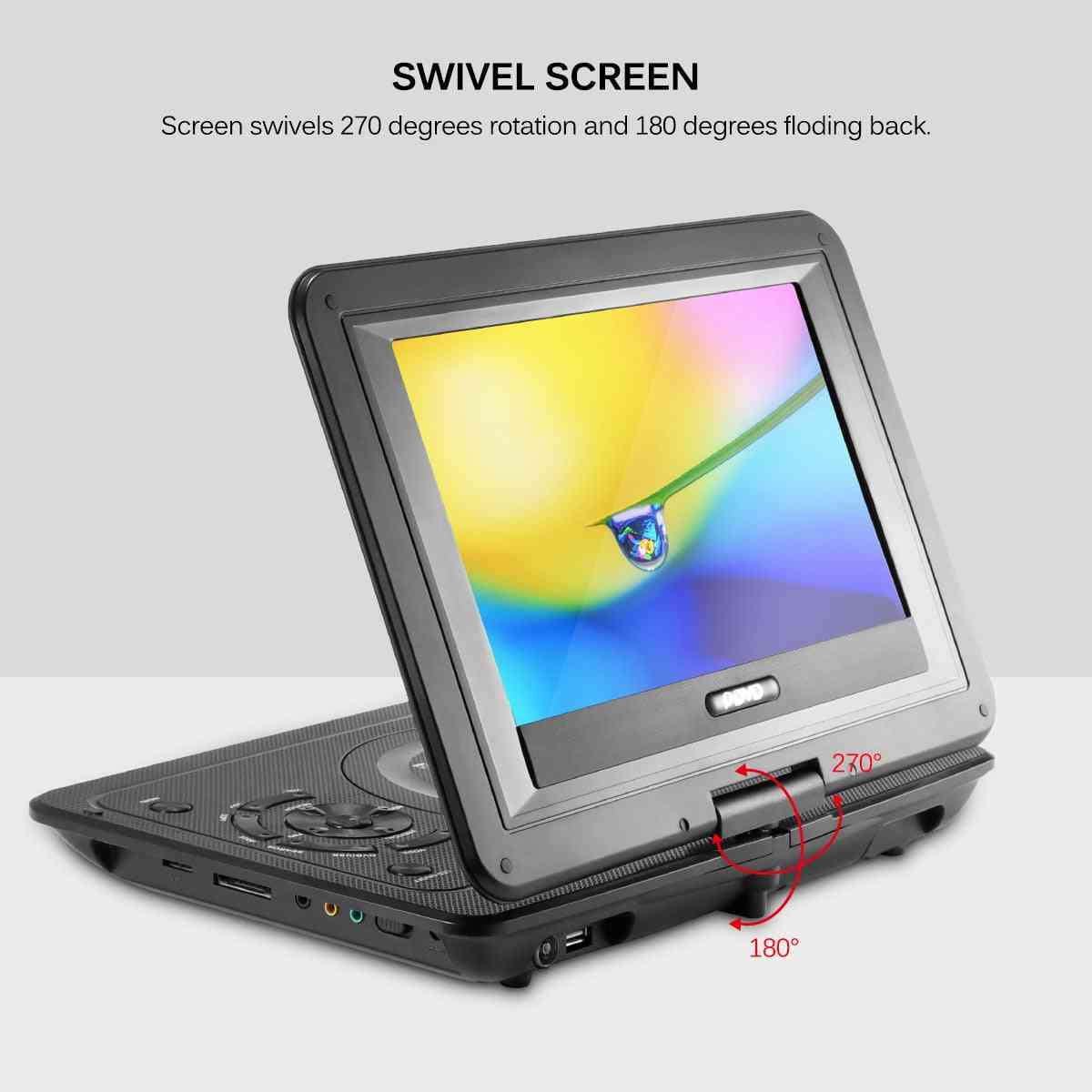 13.9 Inches Dvd Player - 16:9 Lcd Screen For Eu Plug