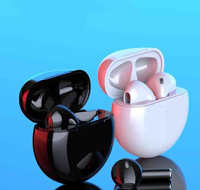 Tws draadloze bluetooth-oortelefoon, stereo draadloze headset met aanraakbediening met oplaaddoos - zwart
